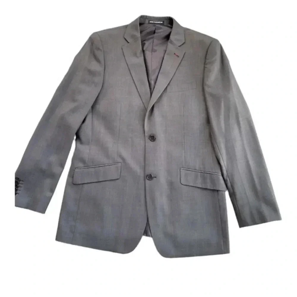 Alain Manoukian french designer mocha brown blazer single breasted size 52/44R